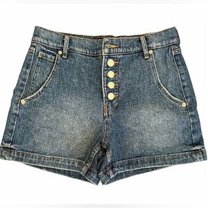 Banana Republic Denim Shorts Women’s Size 26/2 Blue High Rise Button Fly Denim